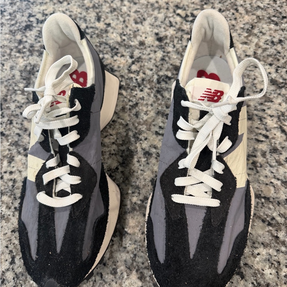 New Balance Black, Gray & White Retro Runner Sneakers